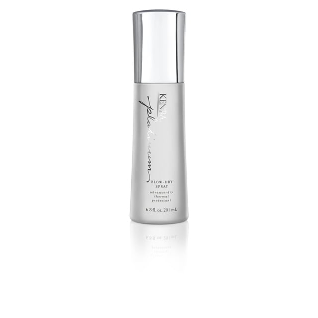 Kenra Platinum Blow-Dry Spray | Protector térmico que ahorra tiempo | Desenreda, suaviza y elimina frizz | Resistente a la humedad | Cabello medio a grueso | 201 ml