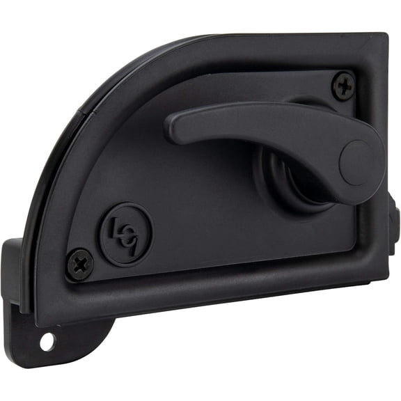 RecPro RV Screen Door Latch | RV Exterior Accessories | Black | Camper Screen Latch | Right Hand