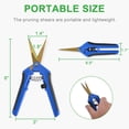thumbnail image 4 of 6 Packs Pruning Shears with Curved Blades Gardening Hand Pruning Snips Titanium Coated Precision Blades, 4 of 9