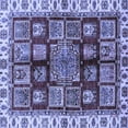 thumbnail image 1 of Ahgly Company Indoor Square Abstract Blue Modern Area Rugs, 4' Square, 1 of 4