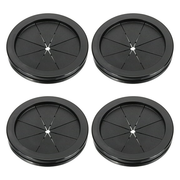 Uxcell Rubber Grommet 3-1/8", Round Rubber Hole Plugs Firewall Plug Grommet Wire Cable Protection, Black 4 Pcs
