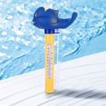 thumbnail image 1 of Termómetro De Flotador De Piscina Bebé piscina flotador termómetro dibujos animados portátil niños baño juguete (pequeña ballena azul) Wdftyju Libre de BPA, 1 of 3