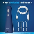 thumbnail image 5 of Waterpik Cordless Plus Water Flosser with 2 Settings, 4 Tips, ADA Accepted, Blue, 5 of 14