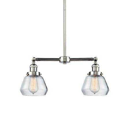 

Innovations Lighting 209 Fulton Fulton 2 Light 21 Wide Linear Chandelier - Nickel