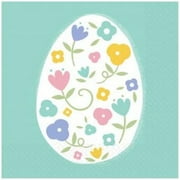 Pretty Pastels Bunny Rabbit Eggs Easter Holiday Theme Party Beverage Napkins