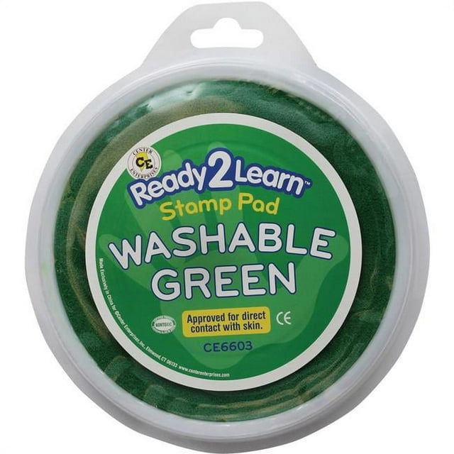 Center Enterprises CE-6603-6 Jumbo Circular Washable Pads, Green - 6 Each
