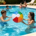 thumbnail image 6 of Inflatable Beach Balls 5 Pack PVC Multicolor Pool Party Summer Water Games Outdoor, 6 of 6