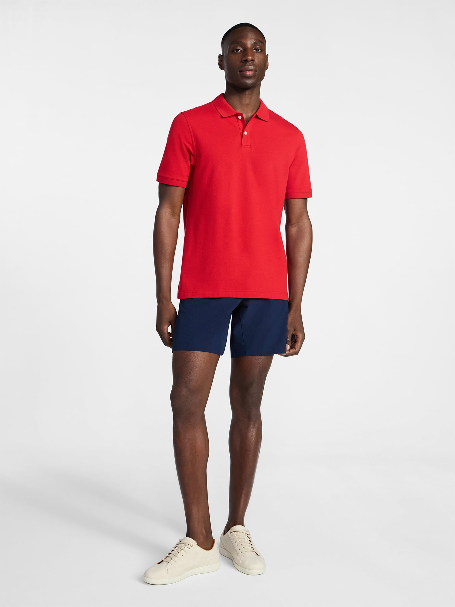 George Men's & Big Men's Classic Fit Pique Polo with Short Sleeves, Sizes XS-5XL, LT-3XLT