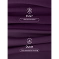 thumbnail image 4 of DAKIMOE Womens Thermal Underwear Sets Long Johns with Fleece Lined for Women Long Sleeve Shirt Crewneck Base Layer Pajama Top and Leggings Set for Women Cold Weather S-XL, 4 of 8
