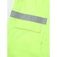 thumbnail image 5 of Sxiwei Men's Hooded Raincoats Reflective Stripes Hi Vis Safety Rain Gear Mesh Lining Rain Jackets Fluorescent Green 4XL/190, 5 of 7