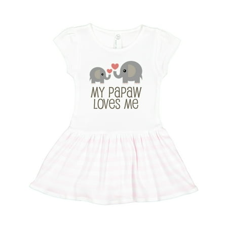 

Inktastic My Papaw Loves Me Grandchild Gift Toddler Girl Dress