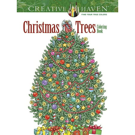 Creative Haven Christmas Trees Coloring Book