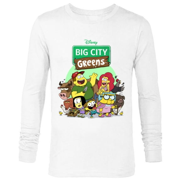 Disney Big City Greens Family Group - Long Sleeve T-Shirt for Men -Customized-White