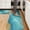 Blue and Gold Marble, variant on Grey and Gold Marble Pattern Kitchen Mat Set Of 2,Anti-Fatigue Floor Mats, Non-Slip Standing Mats for Kitchen, 47x17 and 30x17 Inches