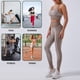 thumbnail image 4 of Conjunto de entrenamiento para mujer con estampado de piel de serpiente, 2 piezas, sujetador, medias, traje, 4 of 7
