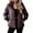 Coffee, variant on Women's Plus Size Diamond Quilted Jacket Zip Up Hooded Long Sleeve Puffer Coat with Pockets Lightweight Warm Casual Outerwear Fall Winter Wine