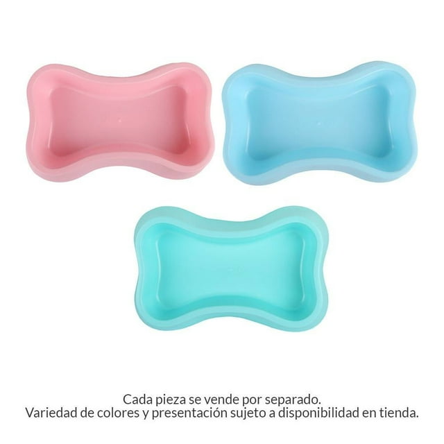 Plato para Perro Prichos Boris Plástica Hueso Varios Colores 1 Pieza