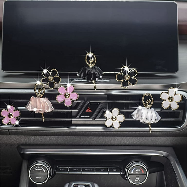 Cute 2D Little Girl Car Aromatherapy Clip Ornament Air Outlet