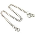 thumbnail image 2 of Transemion Waist Belt Chain Portable Fashionable Replacement Solid Color Anti-rust Decorative Performing Chains Ornament Accessories Short Silver 39CM, 2 of 9