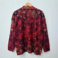 thumbnail image 5 of Hermoso jersey de invierno, suéter con estampado en contraste de copo de nieve de Navidad bonito y moderno, suéter de visón con cuello alto pequeño, 5 of 5