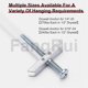 thumbnail image 3 of For Drywall Anchor With Bolt, Heavy Duty Hollow Drywall Anchor Kit,42pcs, 3 of 5
