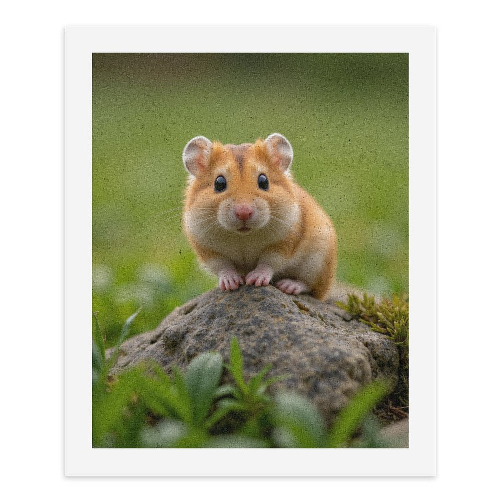 Paint By Numbers Kit for Adults Beginner - DIY Small Animal On Rock Nature Scene Canvas Painting Kits for Adults, Frameless Paint By Number for Adults for Home Wall Decor 16x20 Inch