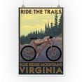 thumbnail image 2 of Blue Ridge Mountains, Virginia, Ride the Trails (12x18 Wall Art Poster, Room Decor), 2 of 3