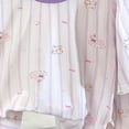 thumbnail image 4 of Girls Pajamas Sets 2 Piece Long Sleeve Sleepwear Summer Cute Pjs Cartoon Print Loungewear For Kids,casual 6-12 Months 12-24 Months 2t 3t 4t 5t 6t 7t 8t 9t Children Purple 3-4 Years, 4 of 4