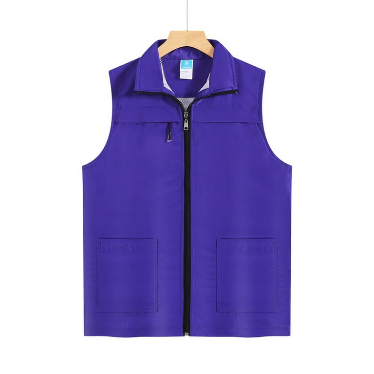 BXINGOHAI Men's Lightweight Softshell Vest Casual Full Zip
