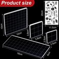 thumbnail image 2 of Timagebreze 18-Piece Acrylic Stamp Block,2 Floral Rubber Transparent Stamp Seals, for Scrapbook Craft Card Making, 2 of 7