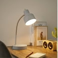 Mainstays LED Desk Lamp with CatchAll Base & AC Outlet, Matte Gray