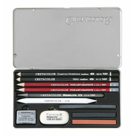 UPC: 9014400256517 | Cretacolor Teacher s Choice Drawing Sets Tin Set of 11