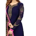 thumbnail image 4 of Trendmalls Women's Georgette Embroidery Work Ready To Wear Stright Salwar Suit Set, 4 of 8