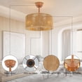thumbnail image 4 of Ceiling Fan Light,Ceiling Fan Lamp with Remote Control,Caged Fandelier Ceiling Fans,6 Speeds for Bedroom Living Room Porch Kids Room, 4 of 9