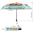thumbnail image 3 of Cute Bear and Bee Compact Sun Umbrella Windproof Travel Umbrellas for Rain Strong Portable UV Protection, 3 of 8