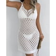 thumbnail image 6 of Beach Cover Up for Women Sleeveless Tank Swimsuit Cover Up Hollow Out Seethrough Sexy Crochet Cover Up Shermie, 6 of 6