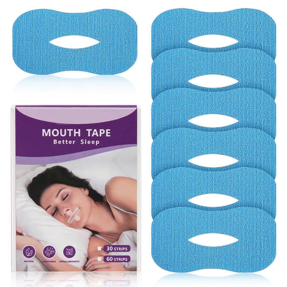30 pegatinas elásticas antirronquidos en forma de O para adultos y niños que previenen la respiración bucal nocturna. Cinta adhesiva correctora bucal.