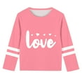 thumbnail image 5 of Sentuca Girls T Shirts, Valentines Long Sleeve Cozy Shirts, Cool Comfortable Casual T Shirts Size 4 Years, 5 of 5