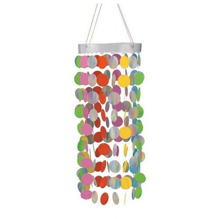 Multi-Colored Bright Rainbow Cutout Chandelier Decoration (1ct)