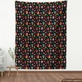 thumbnail image 3 of Ambesonne Day of the Dead Fabric by the Yard Upholstery, Mexican Vivid, 10 Yards, Charcoal Grey Multicolor, 3 of 4