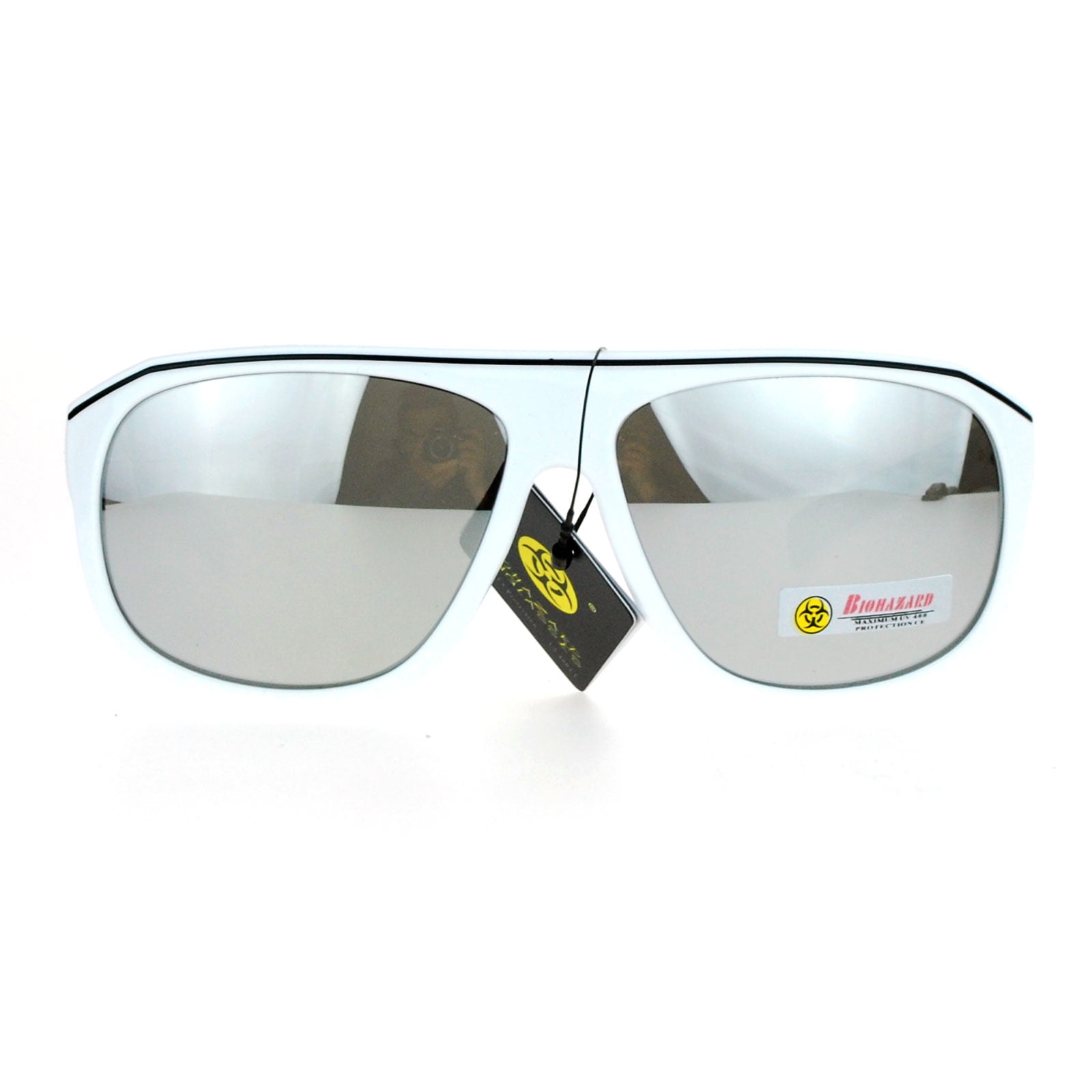 mens white aviator sunglasses