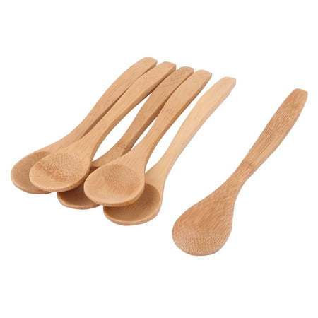 Household Kitchen Porridge Soup Sugar Salt Wooden Scoop Spoon Wood Color