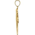 thumbnail image 2 of 14K Yellow & Rhodium Diamond-Cut White Dragonfly Pendant Made In United States c4792, 2 of 5