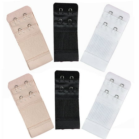 

Womens Underwear 6Pcs Women Soft Comfortable Bra 2 Hooks Extender Strap Adjustable Extension Underwear For Women As Shown One Size