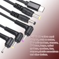 thumbnail image 4 of 4.9FT USB C to DC PD Power Fast Charging Cable, 3mmx1.1mm 36W/12V DC Power Cable, Type C Input 3A Adapter Jack Converter for Router, Camera, TV Box, Desk Lamp(Black), 4 of 6