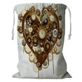 thumbnail image 1 of EREHome Steampunk Heart Love Storage Basket Laundry Bag with Drawstring 24x32 Inch, 1 of 2