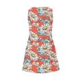 thumbnail image 5 of Yteetum Summer Dreeses for Women Oversized V Neck Sleeveless A-Line Elegant Dresses Sundress Casual Printed Loose Fits Lightwieght Comfy Beach Vacation Dress, 5 of 6