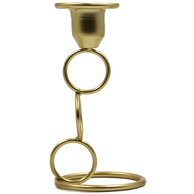 KAKOWELY Candelabro de anillo de metal, candelabro, candelabro de pilar, candelabro de fiesta