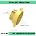 thumbnail image 7 of Fire Hydrant Hose Adapter 2-1/2" NST/NH Female x 2" NPT Male, Brass Fire Hydrant Adapter to Garden Hose, 7 of 7