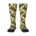thumbnail image 2 of Picia Women Crew Soft Moisture-wicking Socks Orchids Flowers Pattern Design Cotton Socks, One Size fit All, 2 of 9